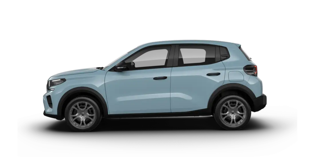 C3 — 100% elettrica — profilo laterale, Blue Monte Carlo