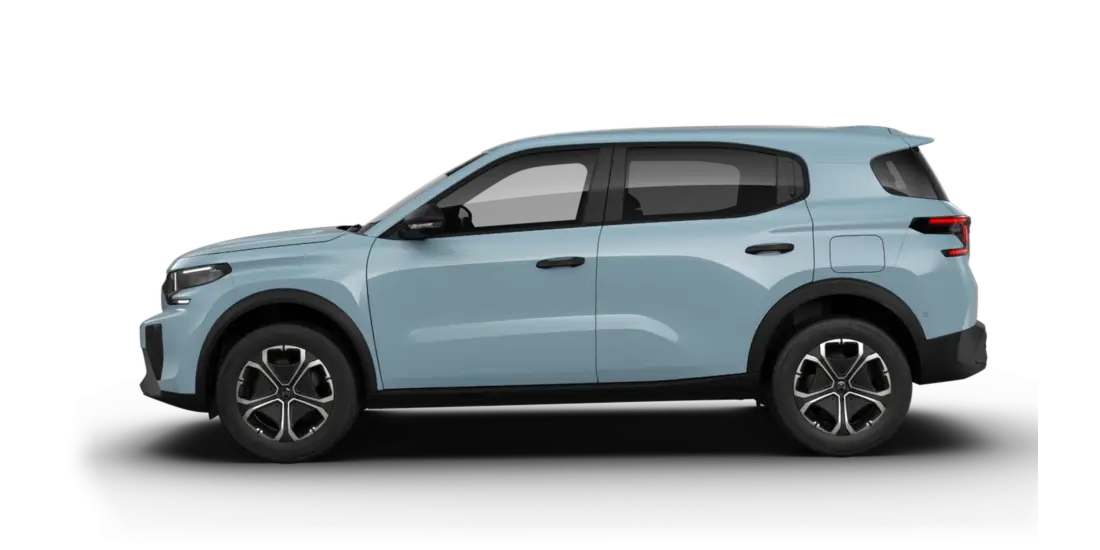 C3 Aircross — 100% elettrica — profilo laterale, Blue Monte Carlo - Pastello